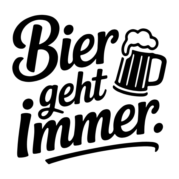 Motiv 22: Bier geht immer.