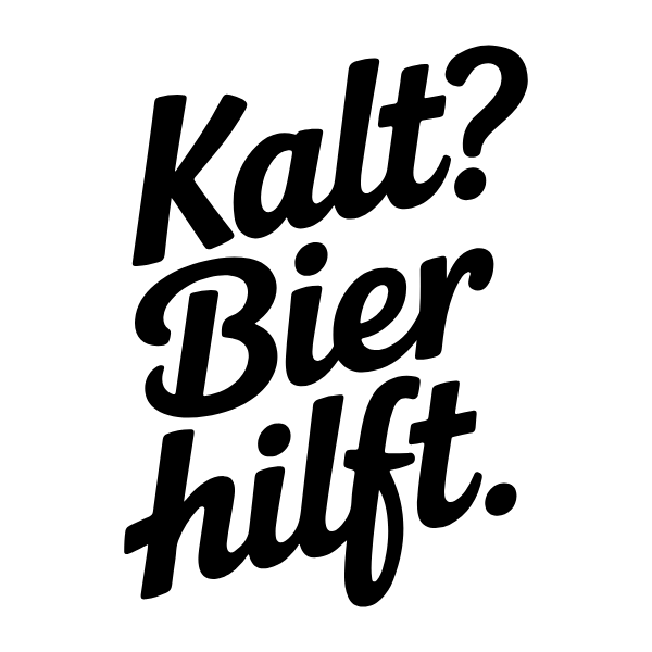 Motiv 32: Kalt? Bier hilft.