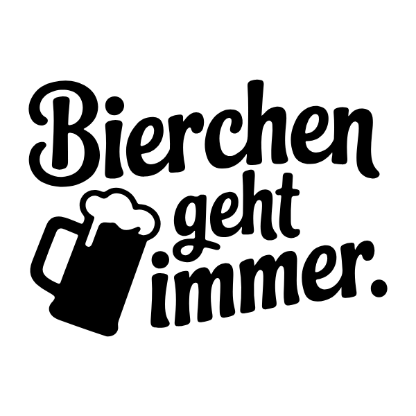 Motiv 42: Bierchen geht immer.