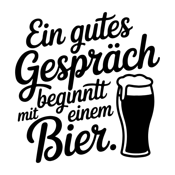 Motiv 44: Ein gutes Gespräch beginnt mit einem Bier.