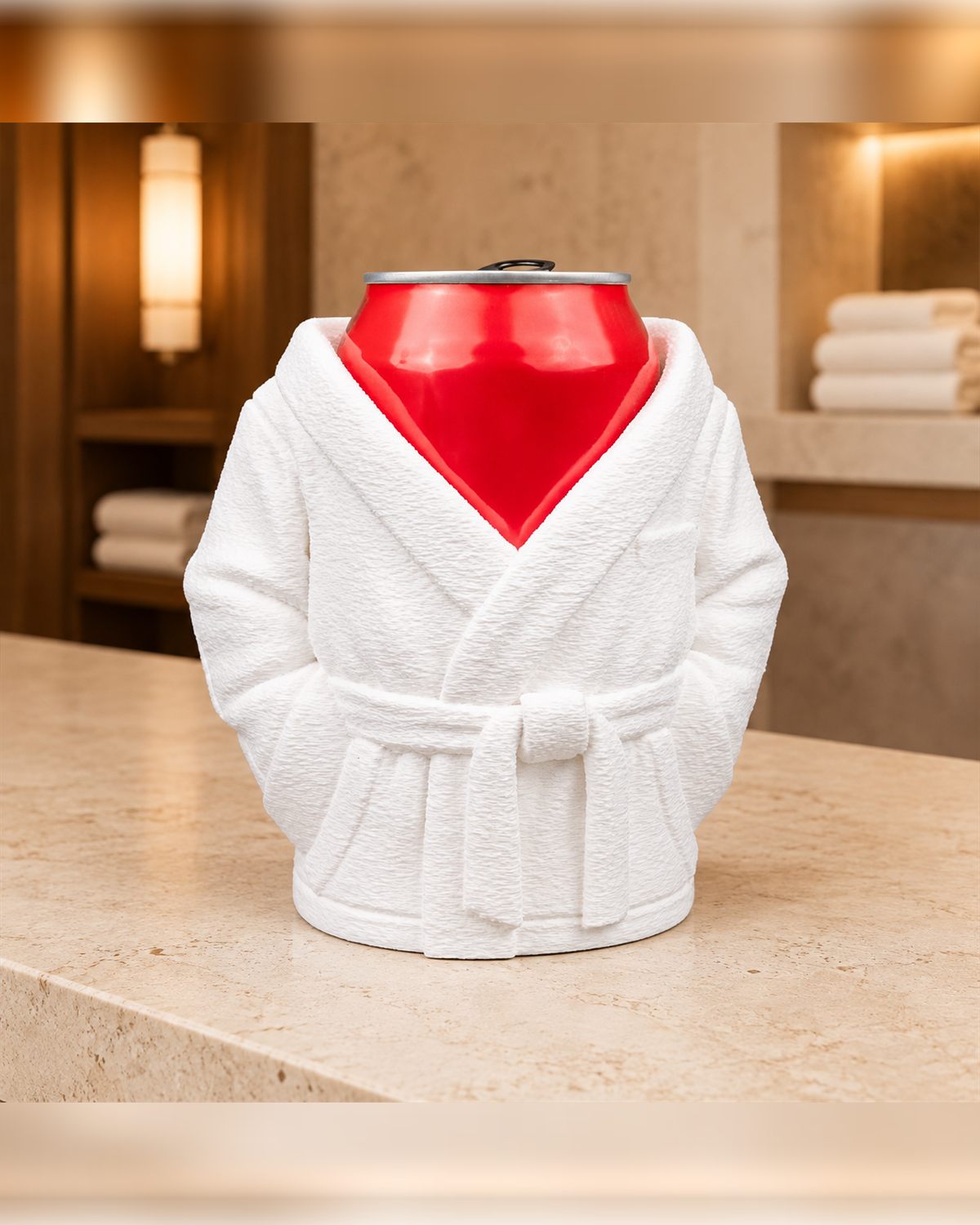 Dosenhalter, Bademantel-Design