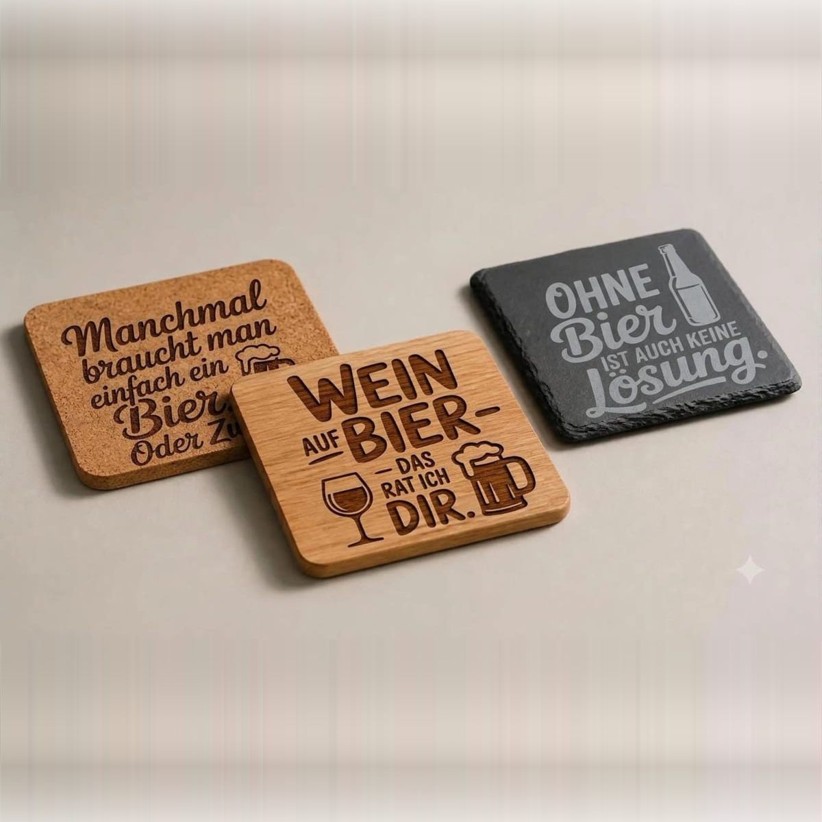 Untersetzer, Biermotive
