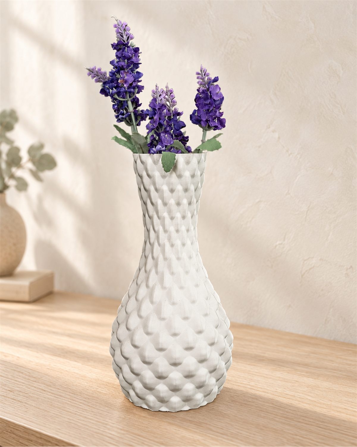 Vase Diamantmuster