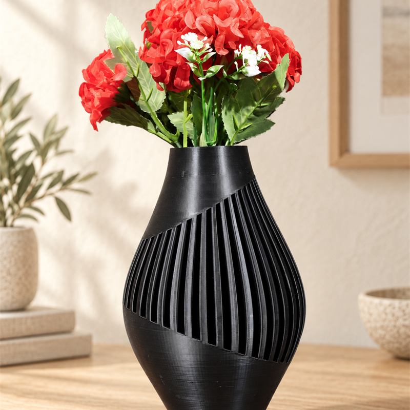 Vase Lamellenstruktur — Ansicht 3